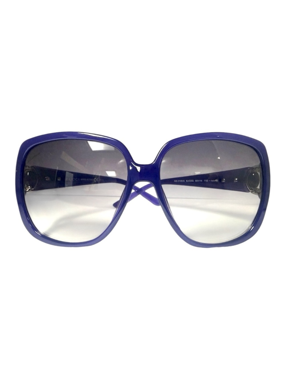 New in Case Gucci Oversized Purple Gradient Lens Women's Sunglasses GG 3105/S - Picture 1 of 6